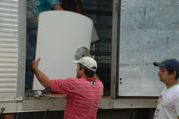 Foto - Donativos recebidos pela comunidade