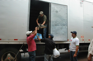 Foto - Donativos recebidos pela comunidade