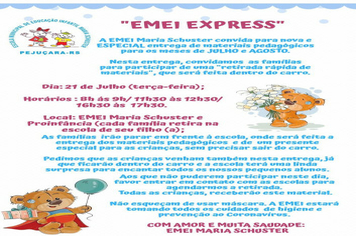 Foto - “Emei Express” inova e encanta em mais uma entrega de material pedagógico
