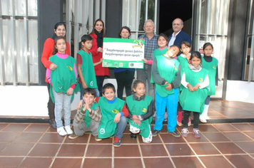 Foto - Entrega das Placas de Educação Ecológica