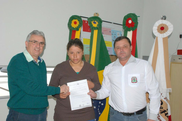 Foto - Entrega de Módulos Sanitários