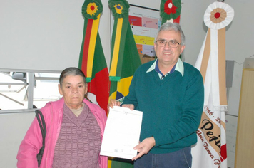 Foto - Entrega de Módulos Sanitários