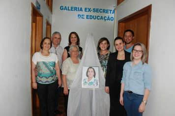 Foto - Inauguração da Galeria de Ex-secretários de Educação