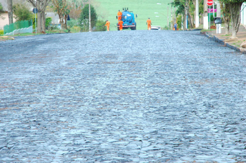 Foto - Inicio do asfalto na Getulio Vargas