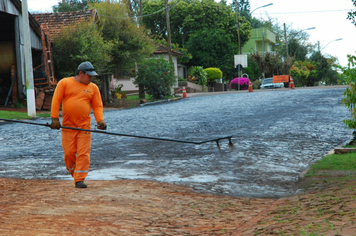 Foto - Inicio do asfalto na Getulio Vargas