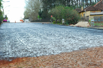 Foto - Inicio do asfalto na Getulio Vargas