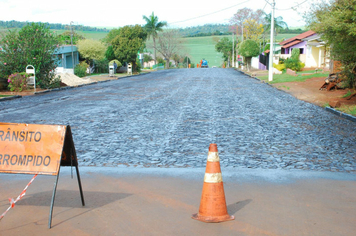 Foto - Inicio do asfalto na Getulio Vargas