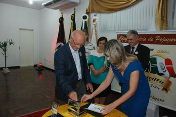 Foto - Lançamento do Carimbo Postal - Cinquentenário de Pejuçara