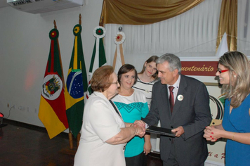 Foto - Lançamento do Carimbo Postal - Cinquentenário de Pejuçara