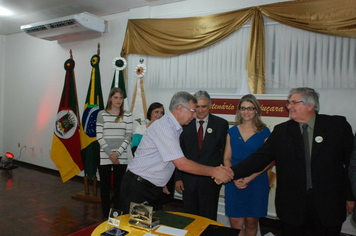 Foto - Lançamento do Carimbo Postal - Cinquentenário de Pejuçara