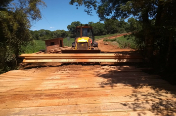 Foto - Parceria entre Pejuçara e Panambi revitaliza ponte na localidade de Pedreira