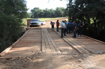 Foto - Parceria entre Pejuçara e Panambi revitaliza ponte na localidade de Pedreira