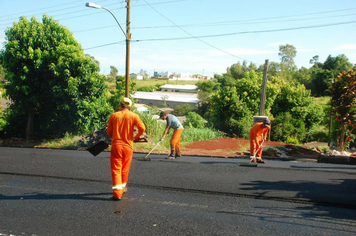 Foto - Pavimentação da rua Alcides Linassi