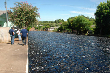 Foto - Pavimentação da rua Alcides Linassi