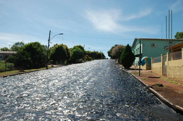 Foto - Pavimentação da rua Alcides Linassi