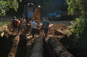 Foto - Reconstrução da Ponte da Linha Pedreira