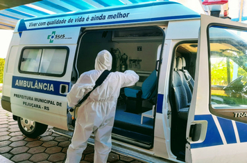 Foto - Sanitização preventiva é realizada em mais de 40 locais públicos de Pejuçara