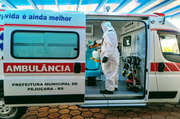 Foto - Sanitização preventiva é realizada em mais de 40 locais públicos de Pejuçara