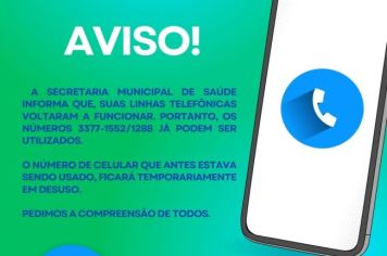 Informação sobre número de telefone