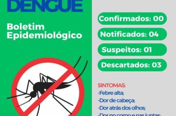 Confira o boletim dengue desta semana