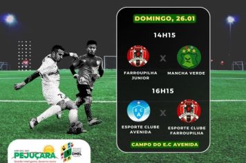 Mais uma rodada do Campeonato de Futebol de Campo