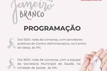 Programação do Janeiro Branco