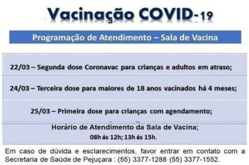 Atenção para a vacinação contra a COVID-19 