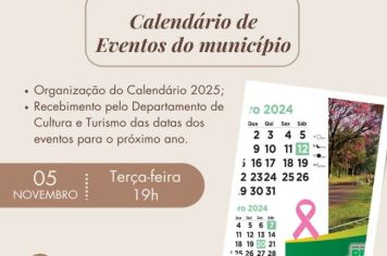 Reunião para recebimento das datas para organização do Calendário 2025