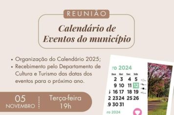 Reunião para a organização do calendário 2025 