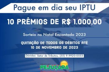 Programa Pague em dia Seu IPTU