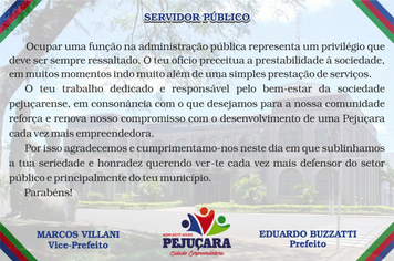 Prefeito saúda servidores municipais