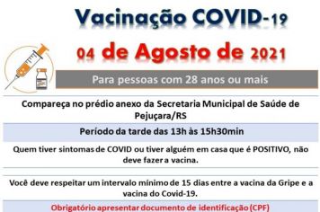 VACINAÇÃO CONTRA A COVID-19