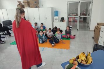 Crianças do Grupo de Estimulação infantil tem atividade de cuidado com a saúde bucal