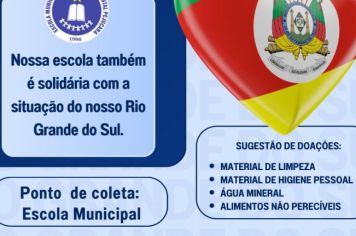 Escolas municipais realizam campanha de doação