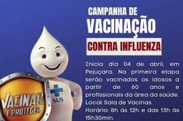 CAMPANHA DE VACINAÇÃO CONTRA INFLUENZA