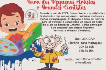 Feira dos pequenos artistas e grandes cientistas