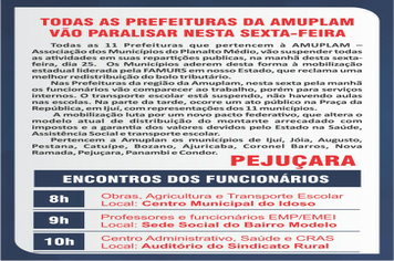 PREFEITURAS PARALISADAS