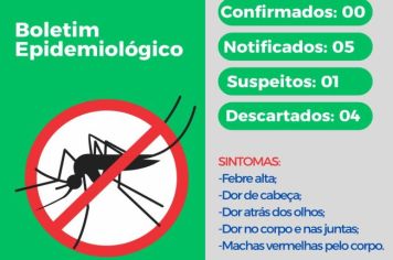 Confira o boletim Dengue!