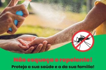 Dengue: Secretaria da Saúde alerta sobre a importância do uso do repelente