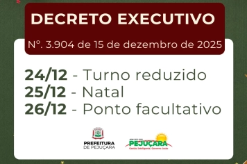 Funcionamento das Repartições Públicas – Fim de Ano