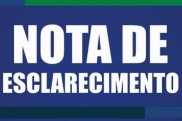 NOTA DE ESCLARECIMENTO