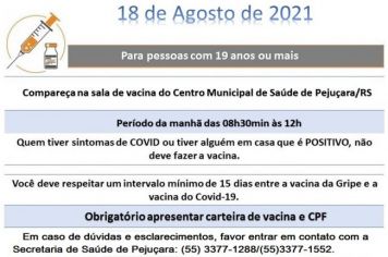 VACINAÇÃO CONTRA A COVID-19