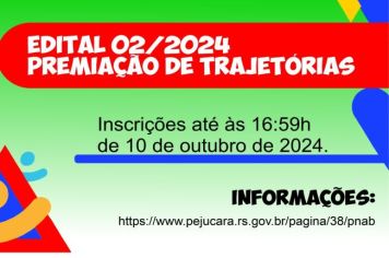 Edital de premiação trajetórias