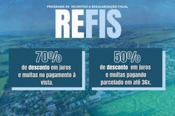 REFIS OFERECE ATÉ 70% DE DESCONTO EM JUROS E MULTAS 