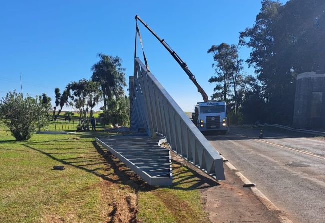 Obras do novo pórtico-ERS 553