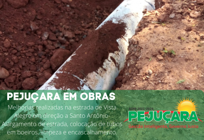 Secretaria de Obras realiza mais melhorias em estradas do interior de Pejuçara