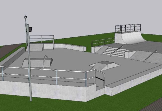 OBRAS EM ANDAMENTO -Construção da Pista de Skate 