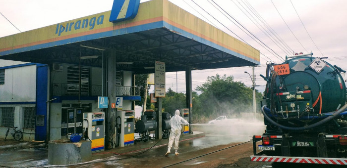 Serviço de sanitização é realizado pela 5ª vez em Pejuçara