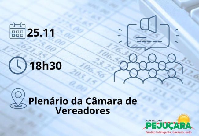 Hoje tem audiência pública para apresentação do Relatório de Gestão Quadrimestral da Saúde