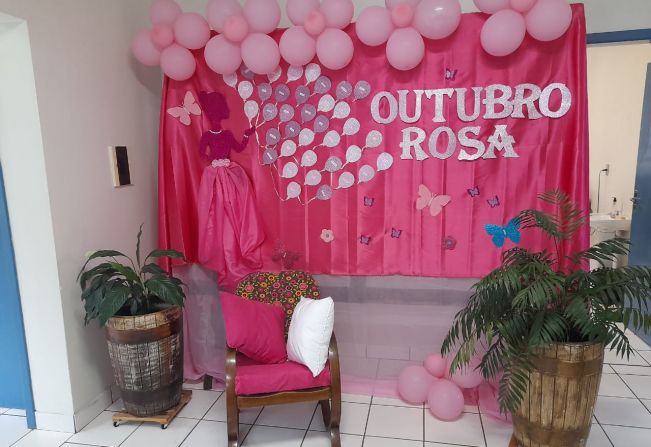 Ações da Campanha Outubro Rosa 